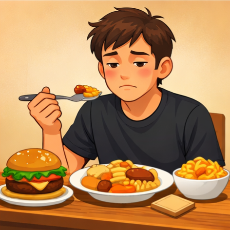 음식 맛 50% 감소